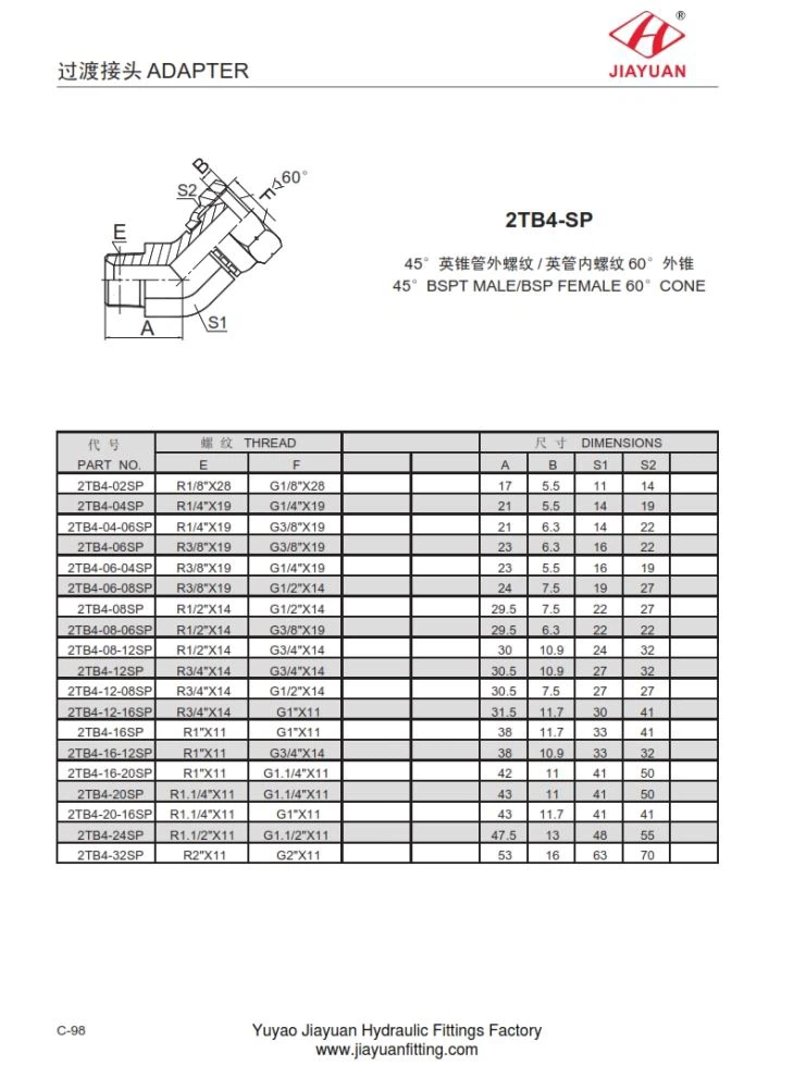 BSPT Мужской Поворотный BSP Конус E45